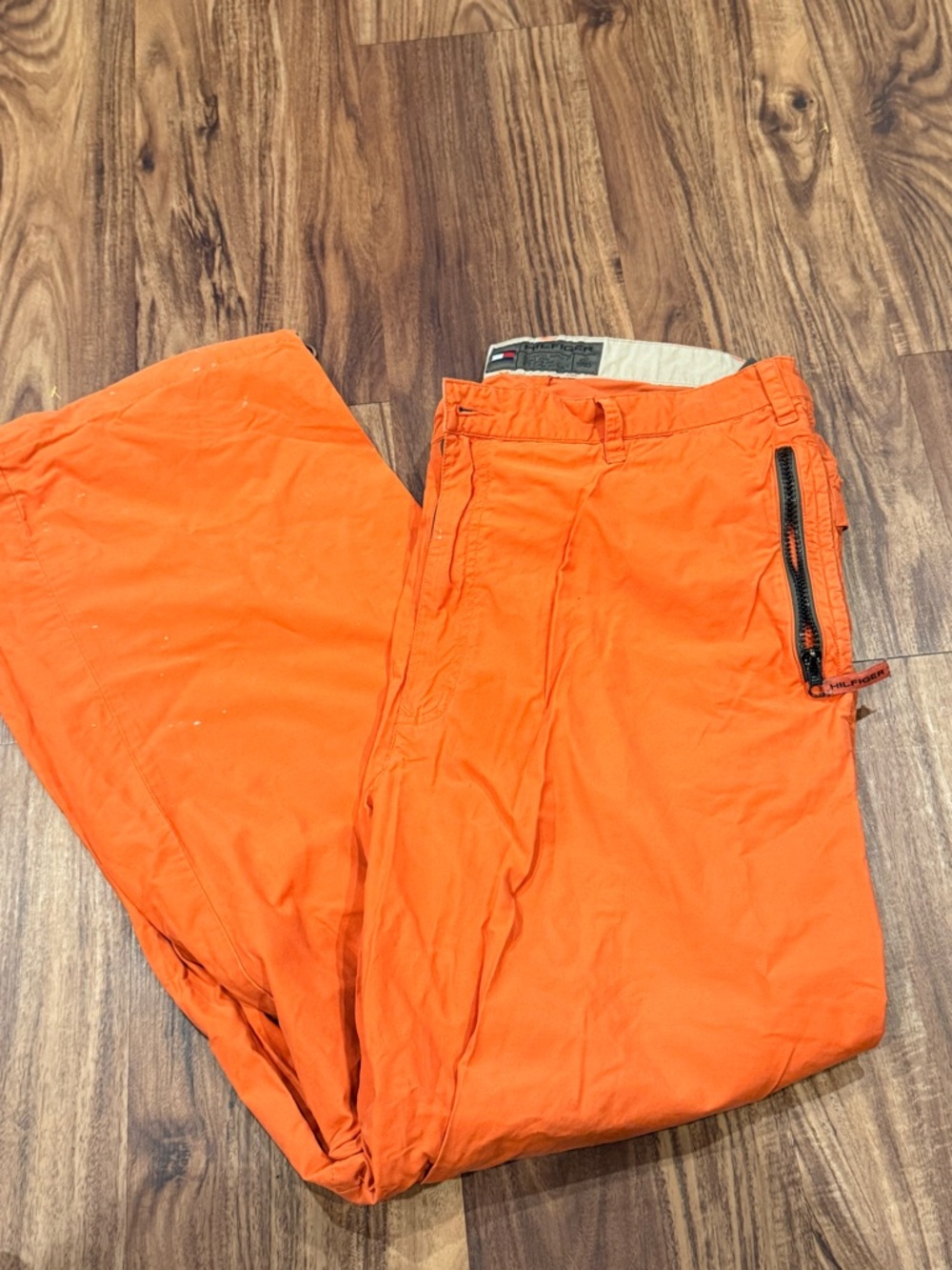 Vtg Y2K skateboard grunge Tommy Hilfiger cargo paratrooper pants 36x32